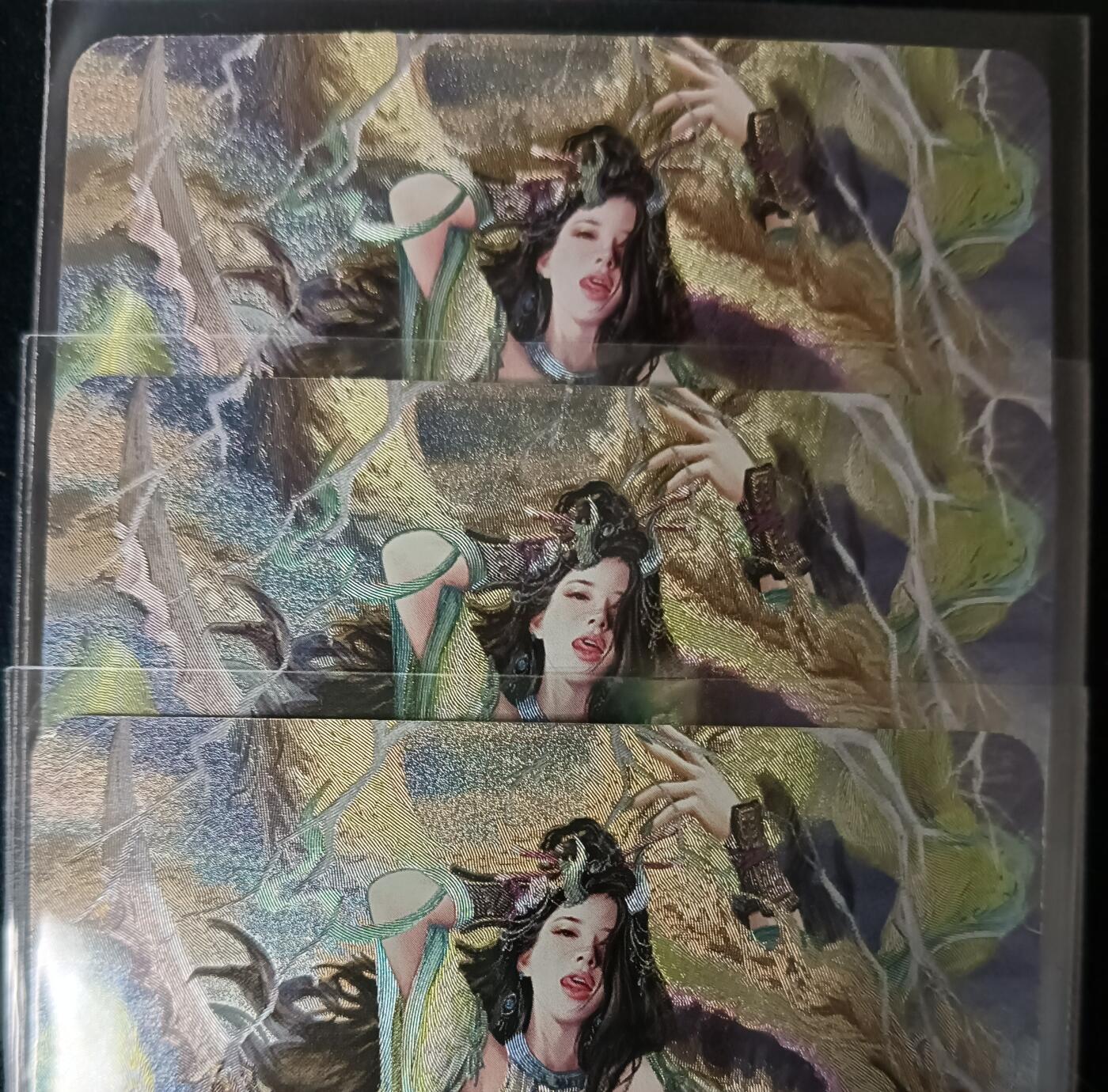 花开卡拍第53期（12月28号周日截拍，品控勿拍!!!拍品不寄存，运费5元，自制卡难免瑕疵，可能存在轻微撞角爆边等出厂瑕疵，品控介意勿拍！） 卡将 西游群芳 小黄龙 3渐变 粗闪