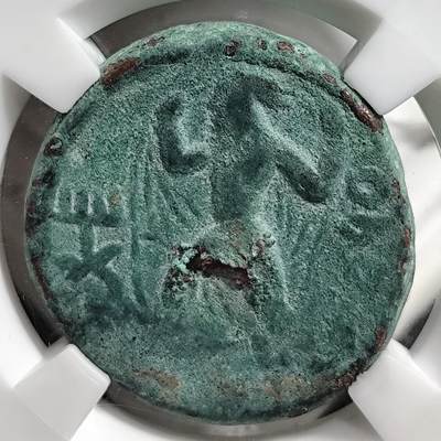 希腊罗马丝路打制币化石【中外钱币放漏】专场！陆小鱼的钱币仓，限时拍卖第080场 - 贵霜王朝 迦腻色迦一世厚重铜币 18.53g