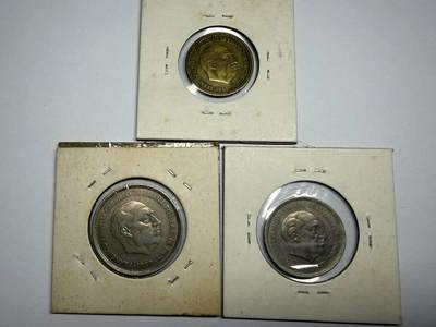 2025年集古藏今外币拍卖第十一期-第4场—（总第294拍），可以寄存60天，满160元包邮。 - 西班牙3枚