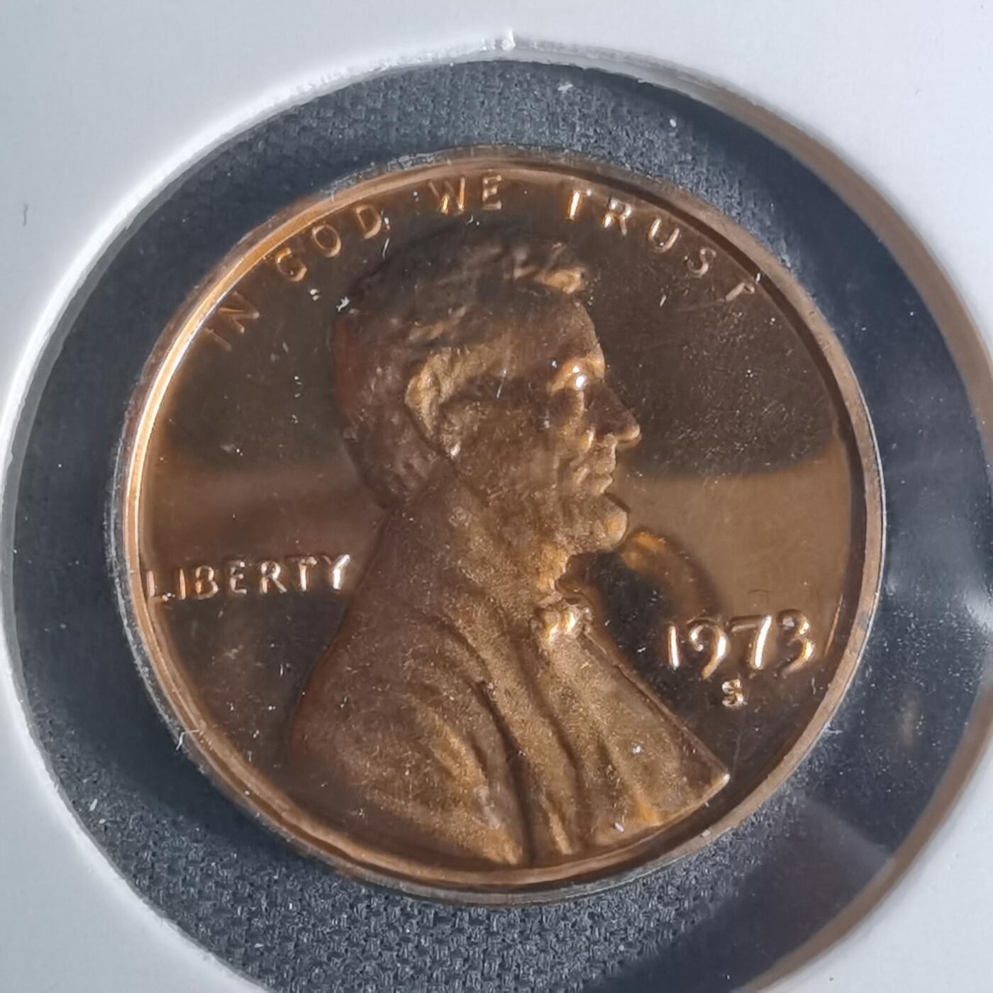 沼泽如烟--第943场 美国1973年一分精制币