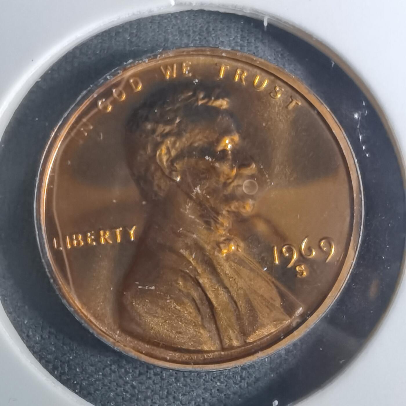 沼泽如烟--第943场 美国1969年一分精制币