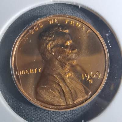 沼泽如烟--第943场 - 美国1969年一分精制币