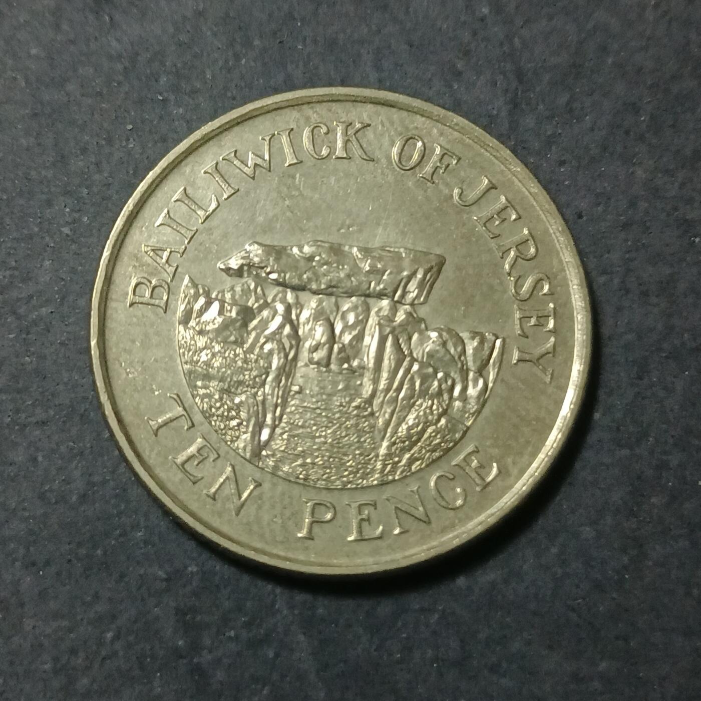 【游宝包邮场】蛇年第102期 英系国家硬币 泽西岛-10便士 1992年