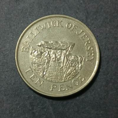 【游宝包邮场】蛇年第102期 英系国家硬币 - 泽西岛-10便士 1992年