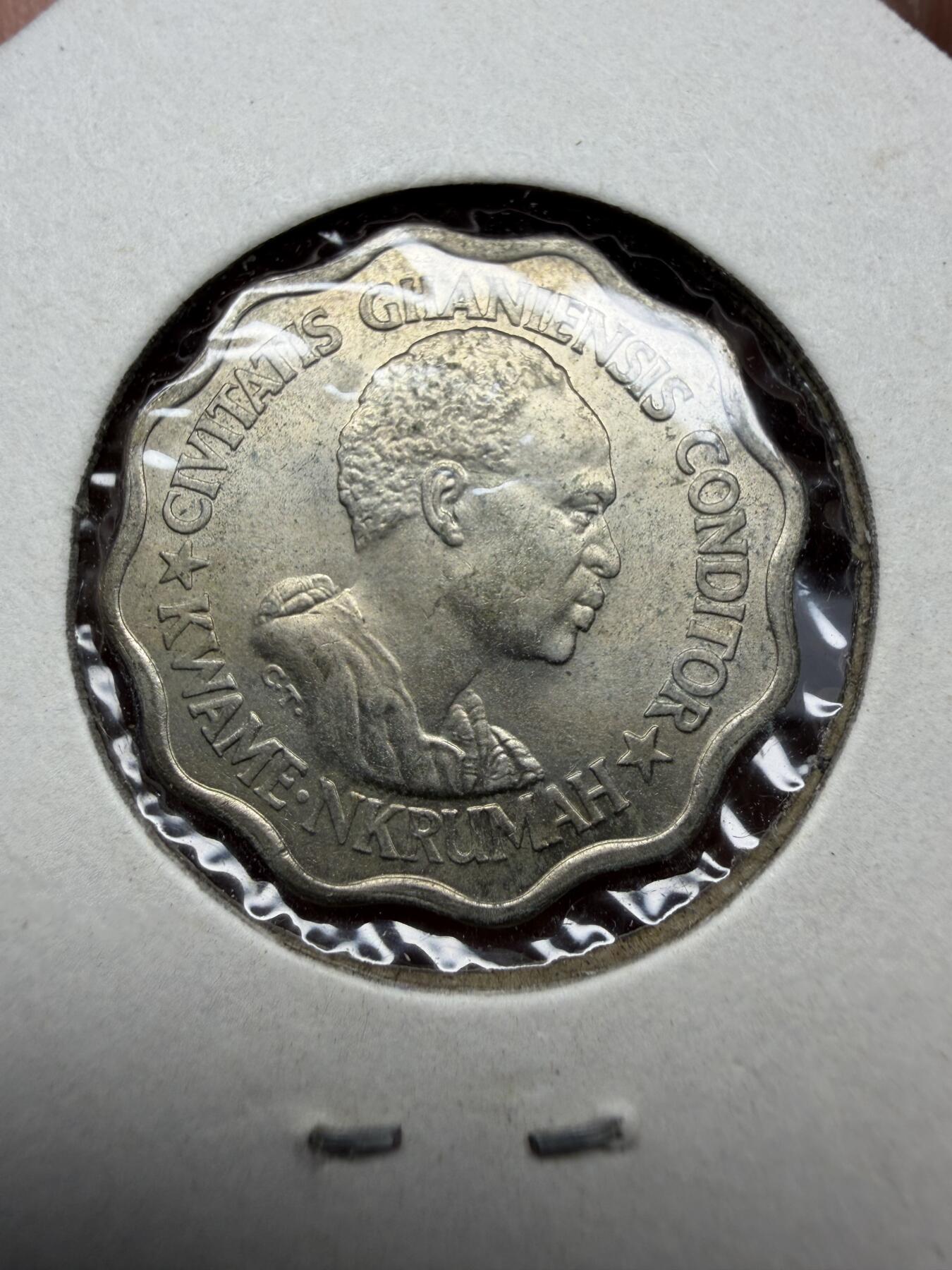 2025年集古藏今外币拍卖第十一期-第4场—（总第294拍），可以寄存60天，满160元包邮。 1965年加纳5比塞瓦