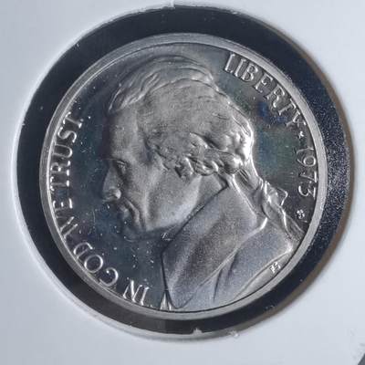 沼泽如烟--第943场 - 美国1973年五分精制币