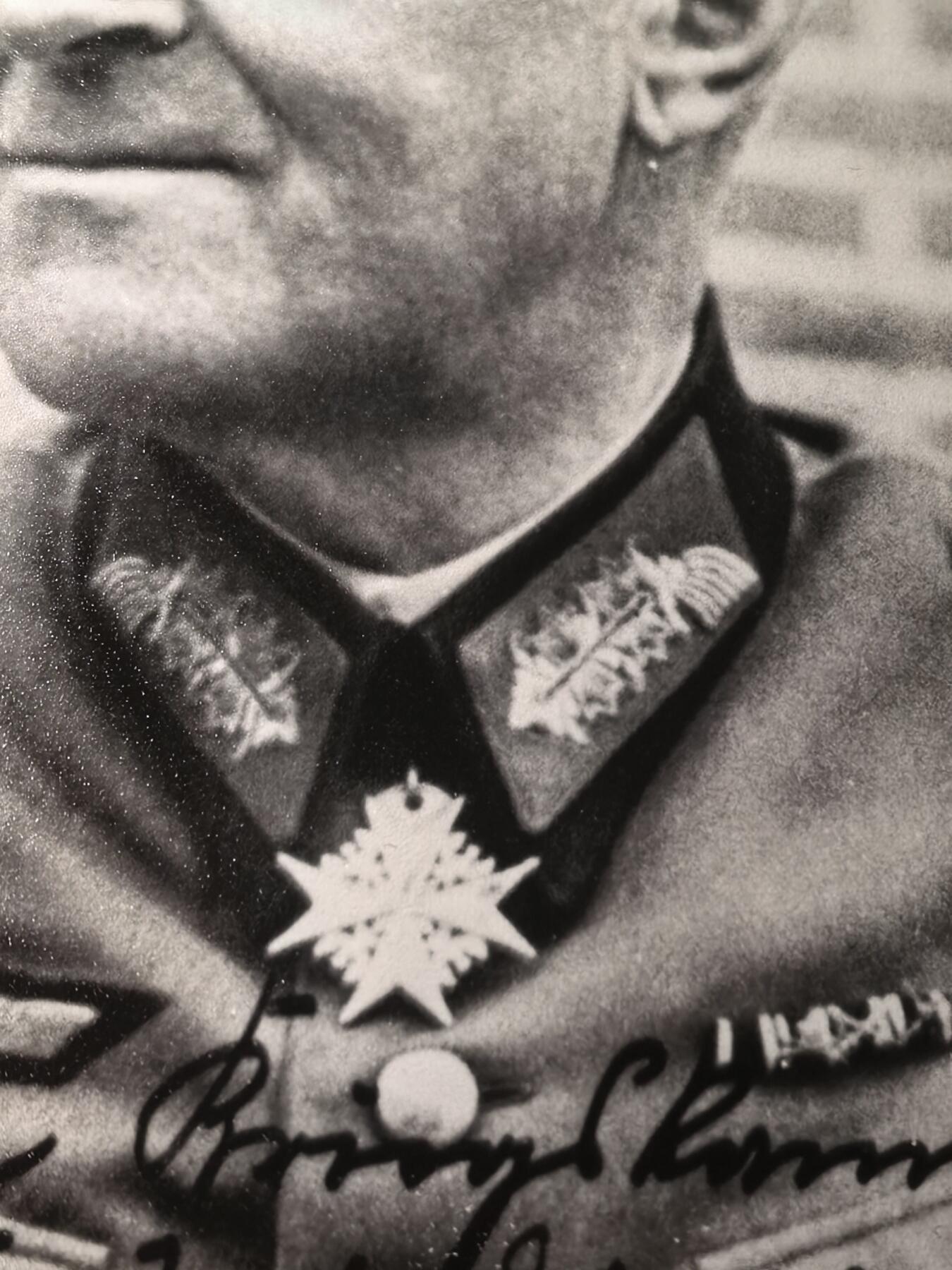 盛世勋华——号角文化勋章邮票专场拍卖第295期 德国（1939）蓝马克斯勋章获得者照片 恩斯特·绍姆堡少将 佩戴蓝马克斯勋章/一战一级铁十字勋章等