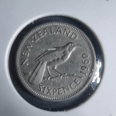 沼泽如烟--第944场 - 新西兰1960年6便士