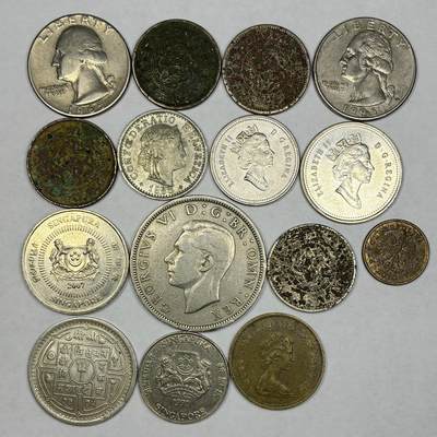 【雨安】【直播拍卖】【世界币章121期-裸币】2025-12-26 周五 19:30 保真 - [散币各国] World 世界各国 散币