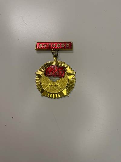 新时代收藏徽章红藏拍卖(第二十九场)  徽章纸品证书杂项 - 海淀区体育竞赛金牌奖章
