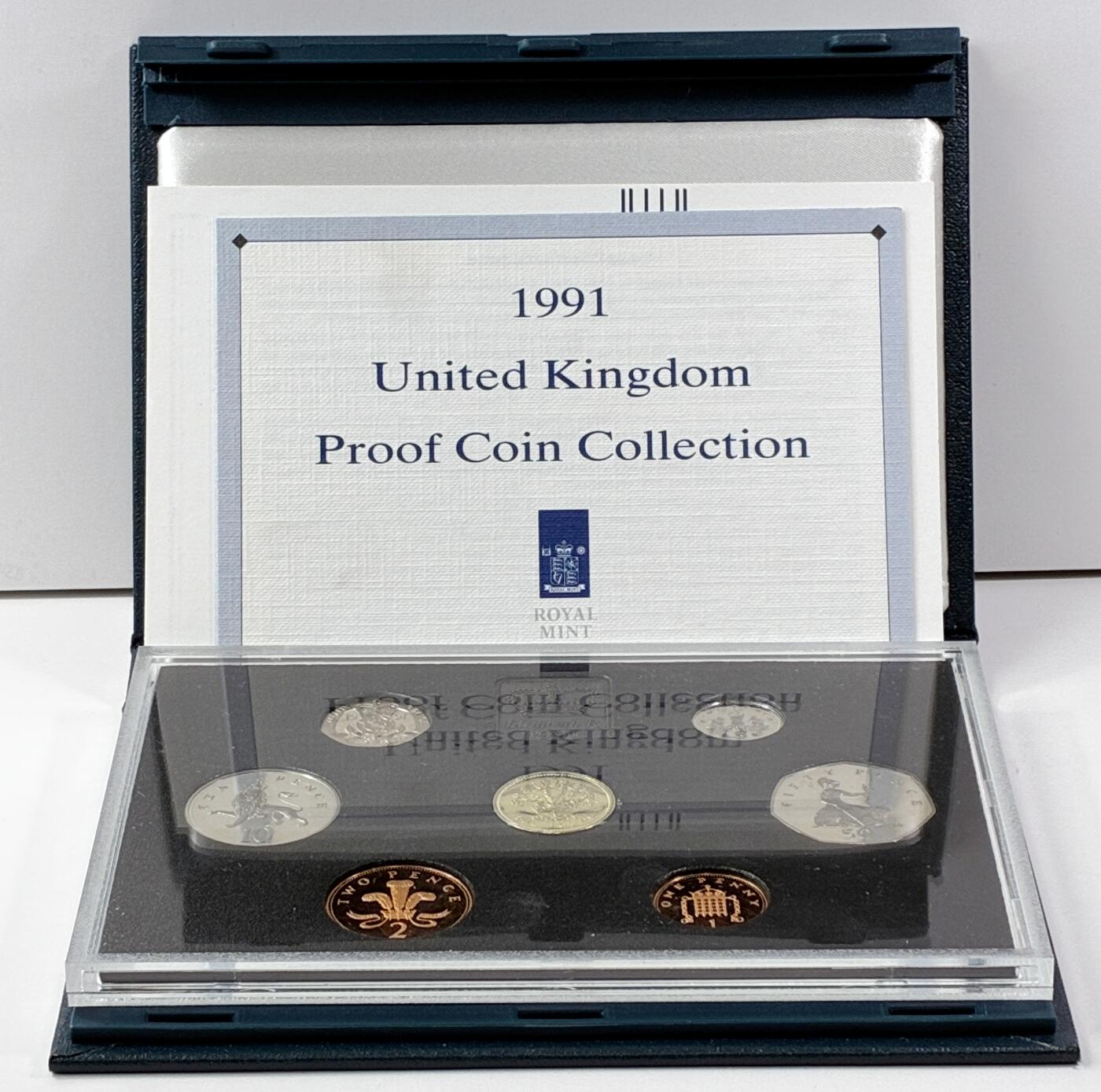 【雨安】【直播拍卖】【世界币章121期-裸币】2025-12-26 周五 19:30 保真 [现代套币] Great Britain 英国 套币 精制套币 1991年