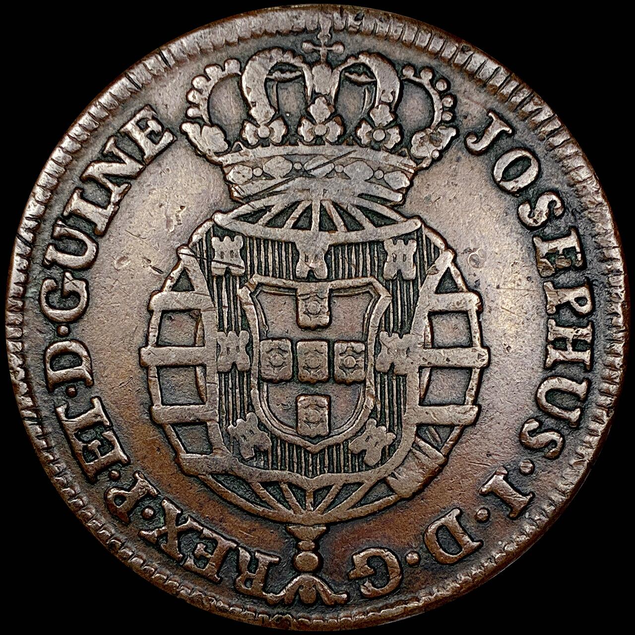 【雨安】【直播拍卖】【世界币章121期-裸币】2025-12-26 周五 19:30 保真 [裸币各国] Angola 葡属安哥拉 1Macuta 1763年 少见