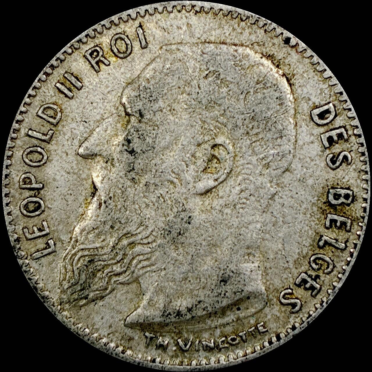 【雨安】【直播拍卖】【世界币章121期-裸币】2025-12-26 周五 19:30 保真 [裸币各国] Belgium 比利时 50分 1909年 利奥波德二世