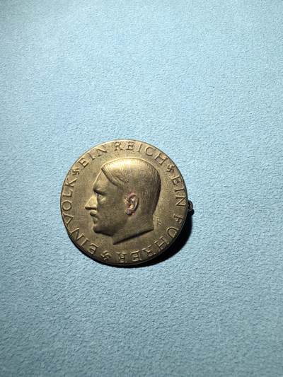 盛世勋华——号角文化勋章邮票专场拍卖第295期 - 德国（1939）小胡子“一个国家 一个元首 一个人民”口号纪念证章