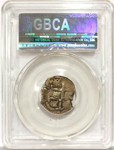 博洋堂世界钱币拍卖第154期（全场包邮） 公博 XF45 西属波多西1611-19年COB银币，3.4g