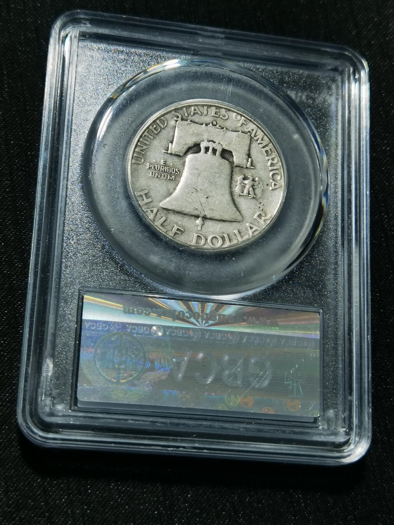 天下钱庄专场欢迎参拍 美国富兰克林半美元银币