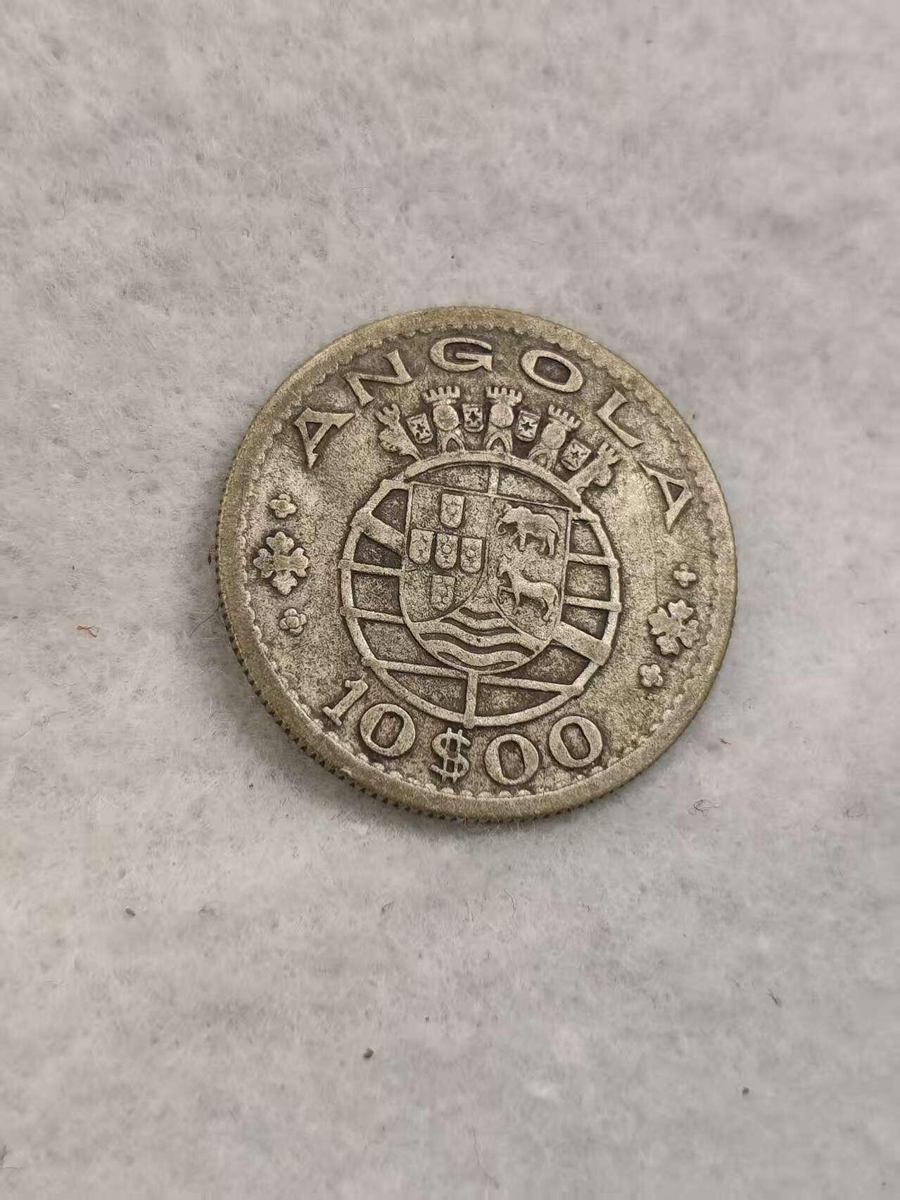 G&W世界散币，银币处理专场（第40场） 葡属安哥拉1955年10埃斯库多  银币