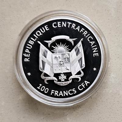 【币将精彩】世界钱币拍卖拍卖（2026-5-6） 中非2015年WWF海马和海鱼彩色镀银币