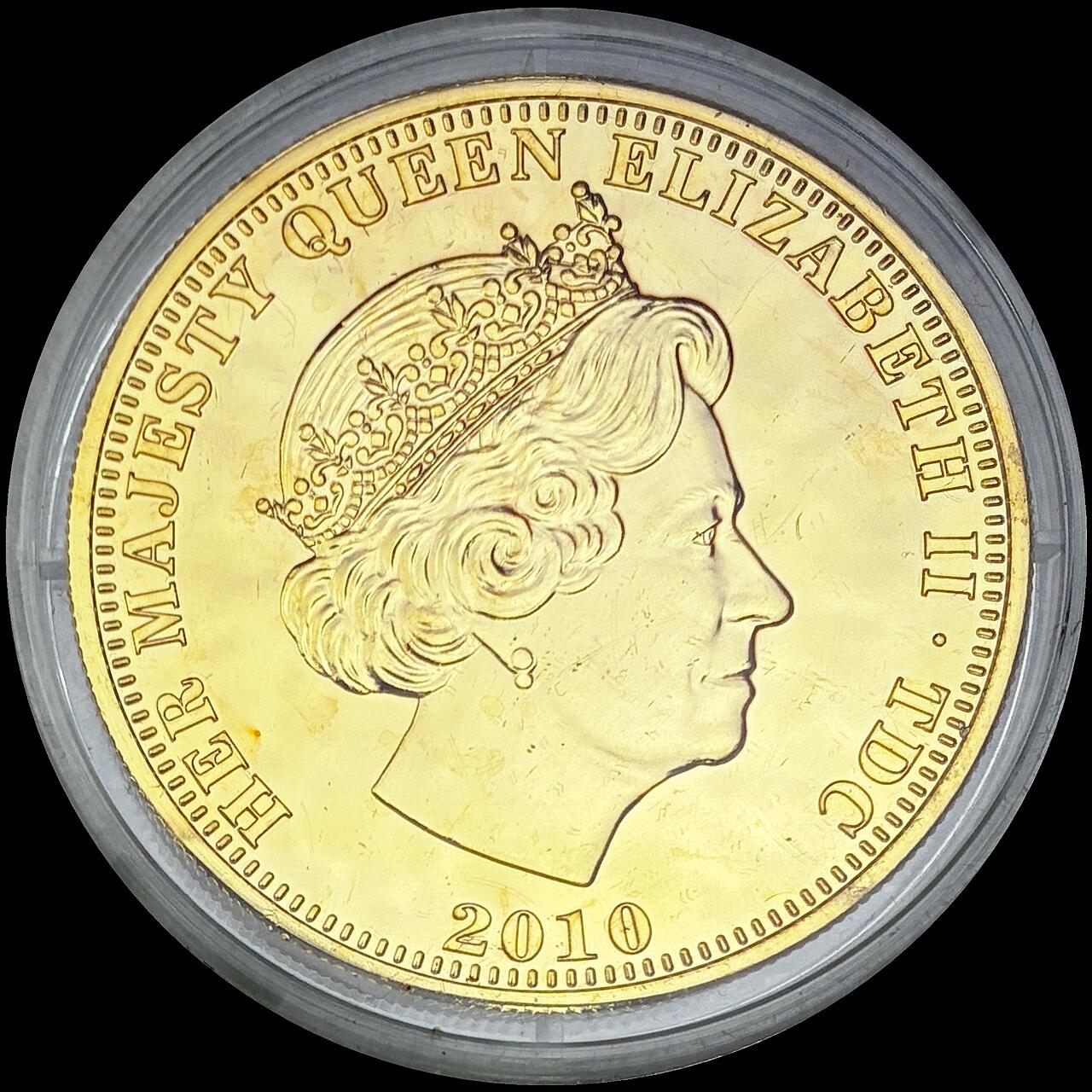 【雨安】【直播拍卖】【世界币章121期-裸币】2025-12-26 周五 19:30 保真 [现代裸币] Tristan da Cunha 特里斯坦-达库尼亚群岛 1克朗 2010年 二战英雄