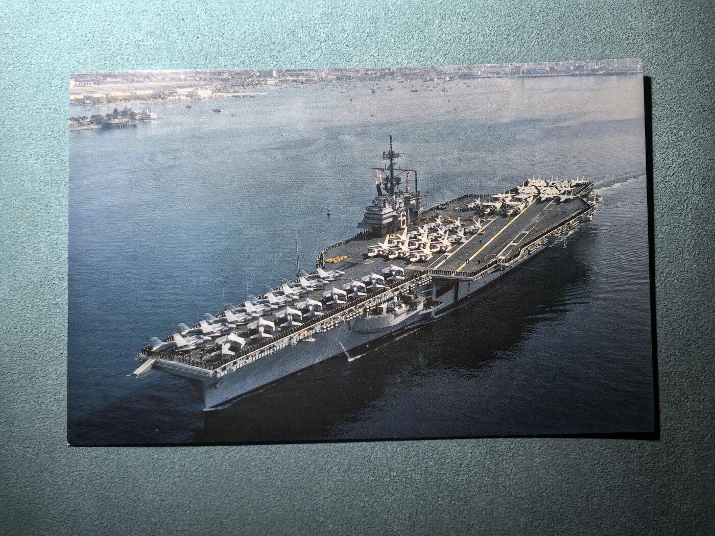 盛世勋华——号角文化勋章邮票专场拍卖第295期 美国冷战时期军舰专题明信片 突击者号航空母舰