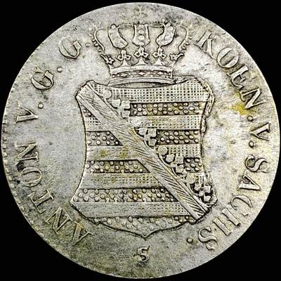 【雨安】【直播拍卖】【世界币章121期-裸币】2025-12-26 周五 19:30 保真 - [裸币德国] Germany 德国 德意志 萨克森 1/12泰勒 1830年