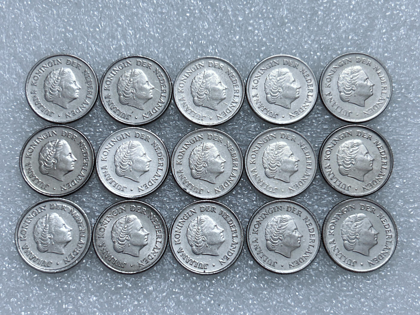 第一海外回流一元起拍收藏 散集专场  第281期 荷兰25分硬币 朱丽安娜 15枚