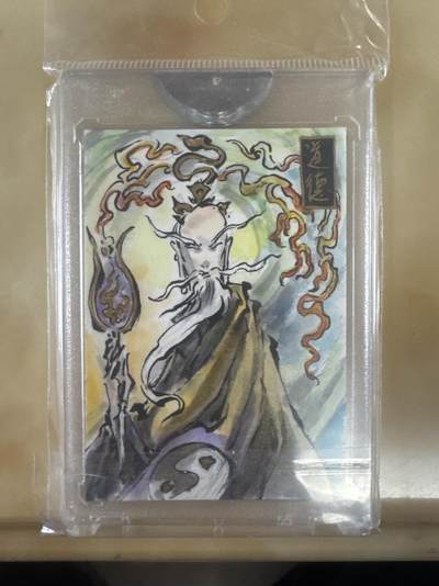 月落卡牌之特卡第3期-手绘卡专场 - 沈鑫封神  道德真君  手绘卡