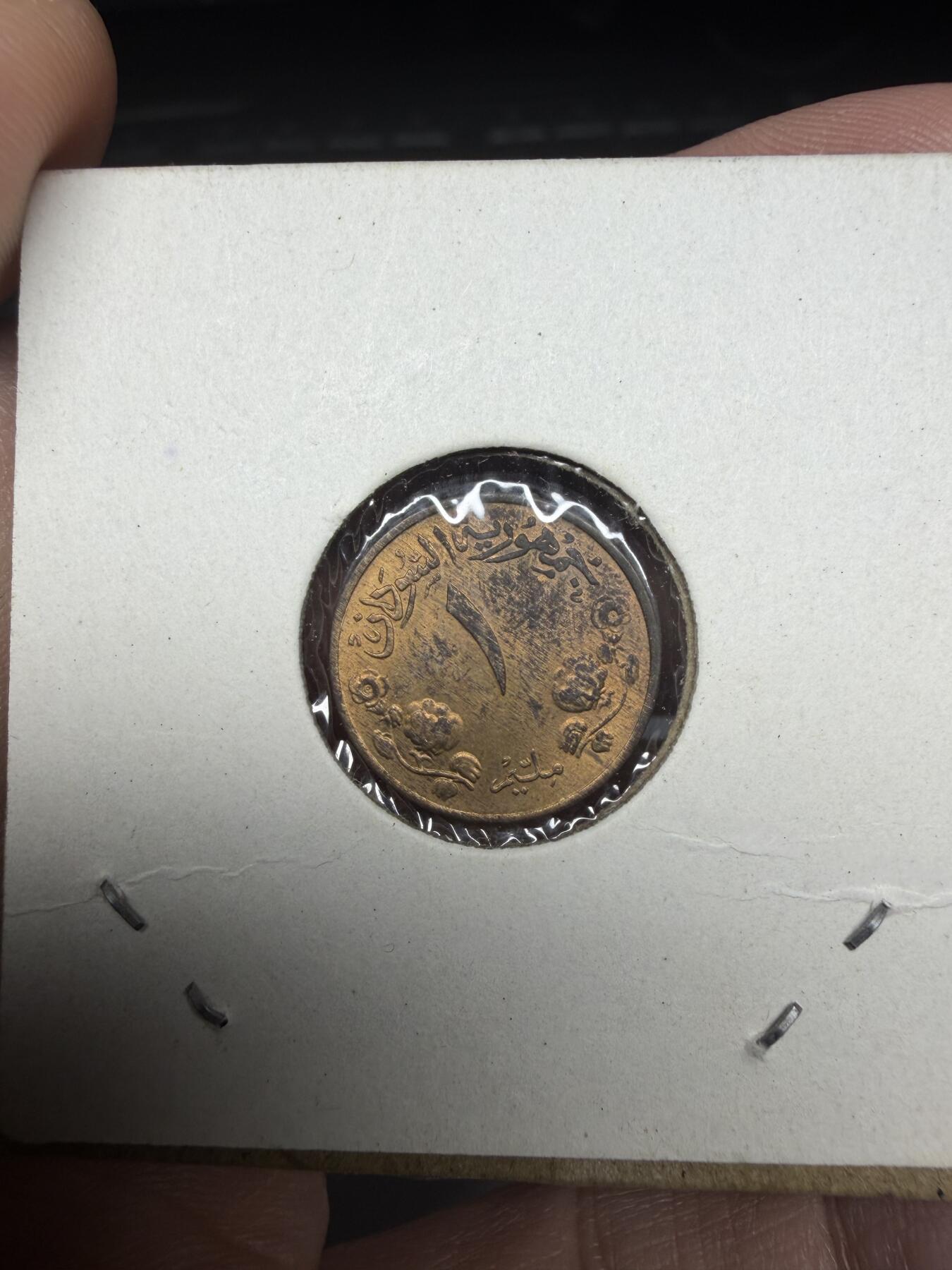 2025年集古藏今外币拍卖第十一期-第4场—（总第294拍），可以寄存60天，满160元包邮。 1956年苏丹1米利姆