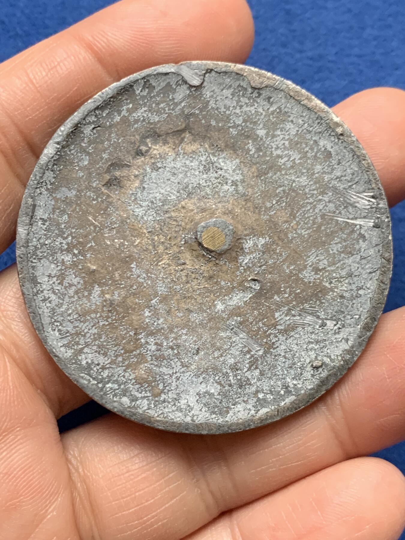 《竞宝斋》第451场 周日，周一，周二  3场连拍 （全场包邮，欢迎送拍） 法国玛丽安娜镀银单面铜章，47.75g，50mm，丰饶角边铭