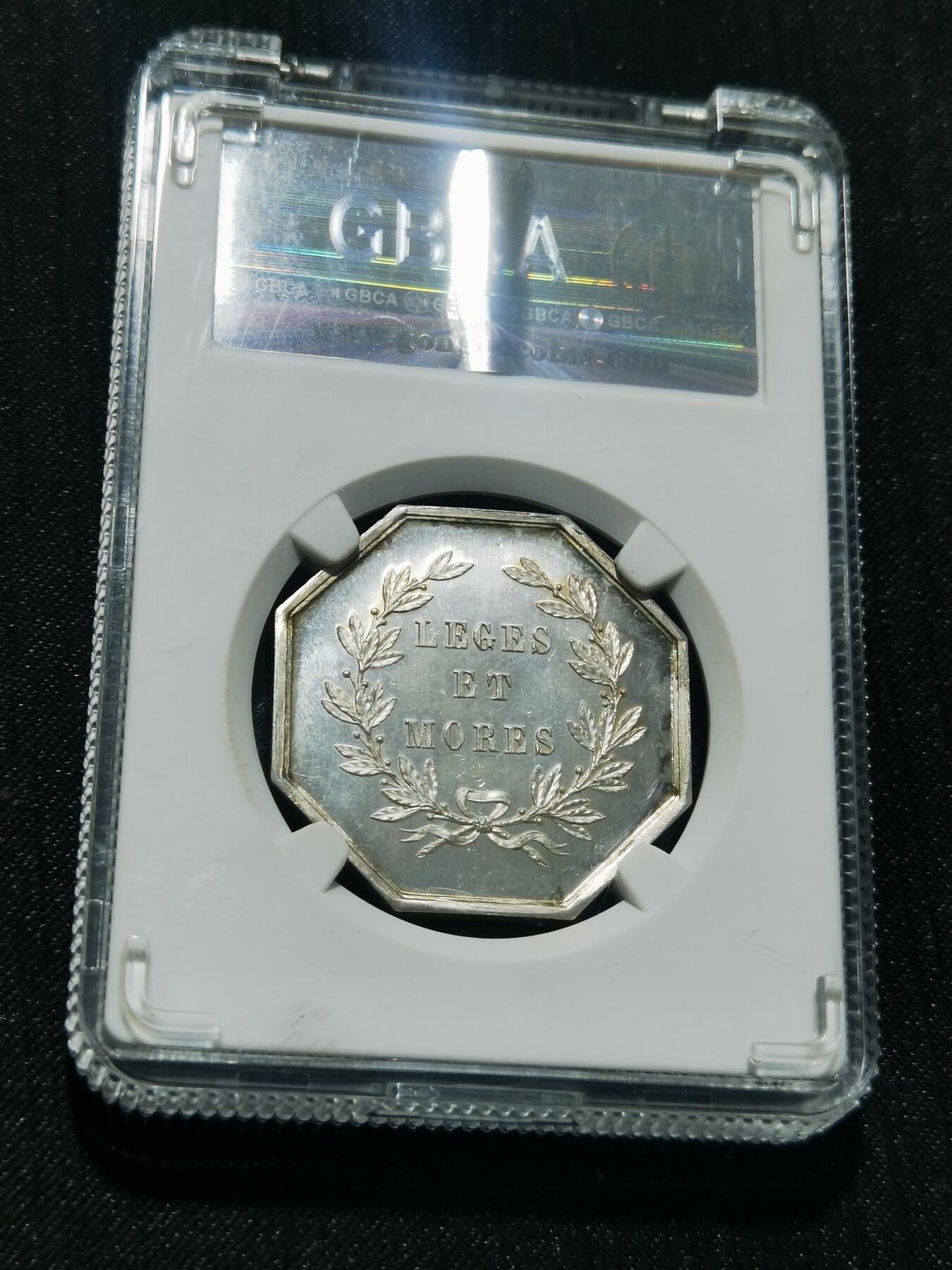 天下钱庄专场欢迎参拍 18世纪法国八角银代币