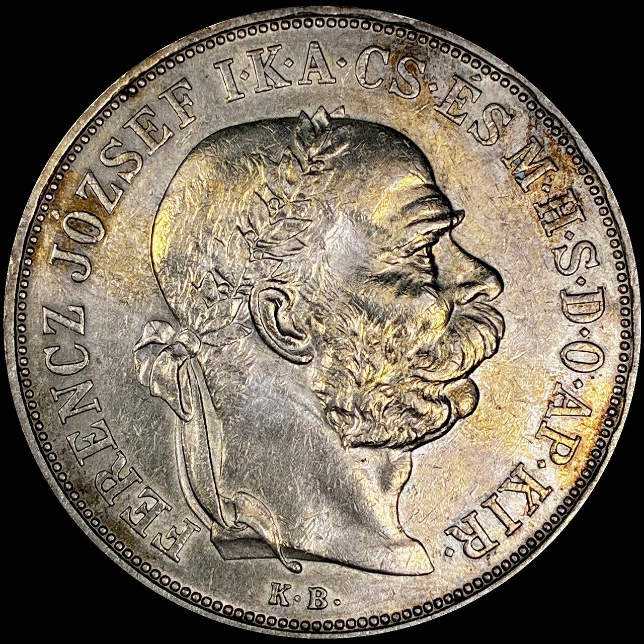 【雨安】【直播拍卖】【世界币章121期-裸币】2025-12-26 周五 19:30 保真 [裸币各国] Hungary 匈牙利 5克朗 1900年 天使 细节非常好