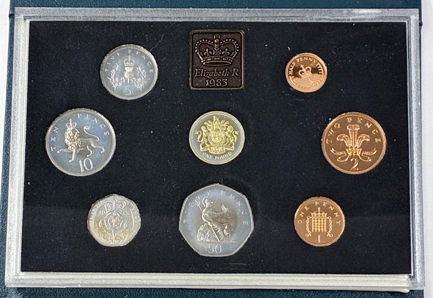 【雨安】【直播拍卖】【世界币章121期-裸币】2025-12-26 周五 19:30 保真 [现代套币] Great Britain 英国 套币 精制套币 1983年