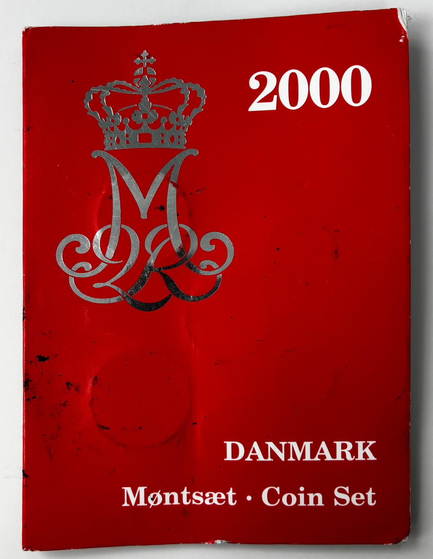 【雨安】【直播拍卖】【世界币章121期-裸币】2025-12-26 周五 19:30 保真 [现代套币] Denmark 丹麦 套币 2000年