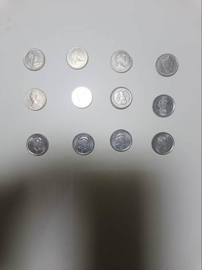 【20251226】非全新纸币和硬币第318场 - 加拿大10分硬币12枚，有重复