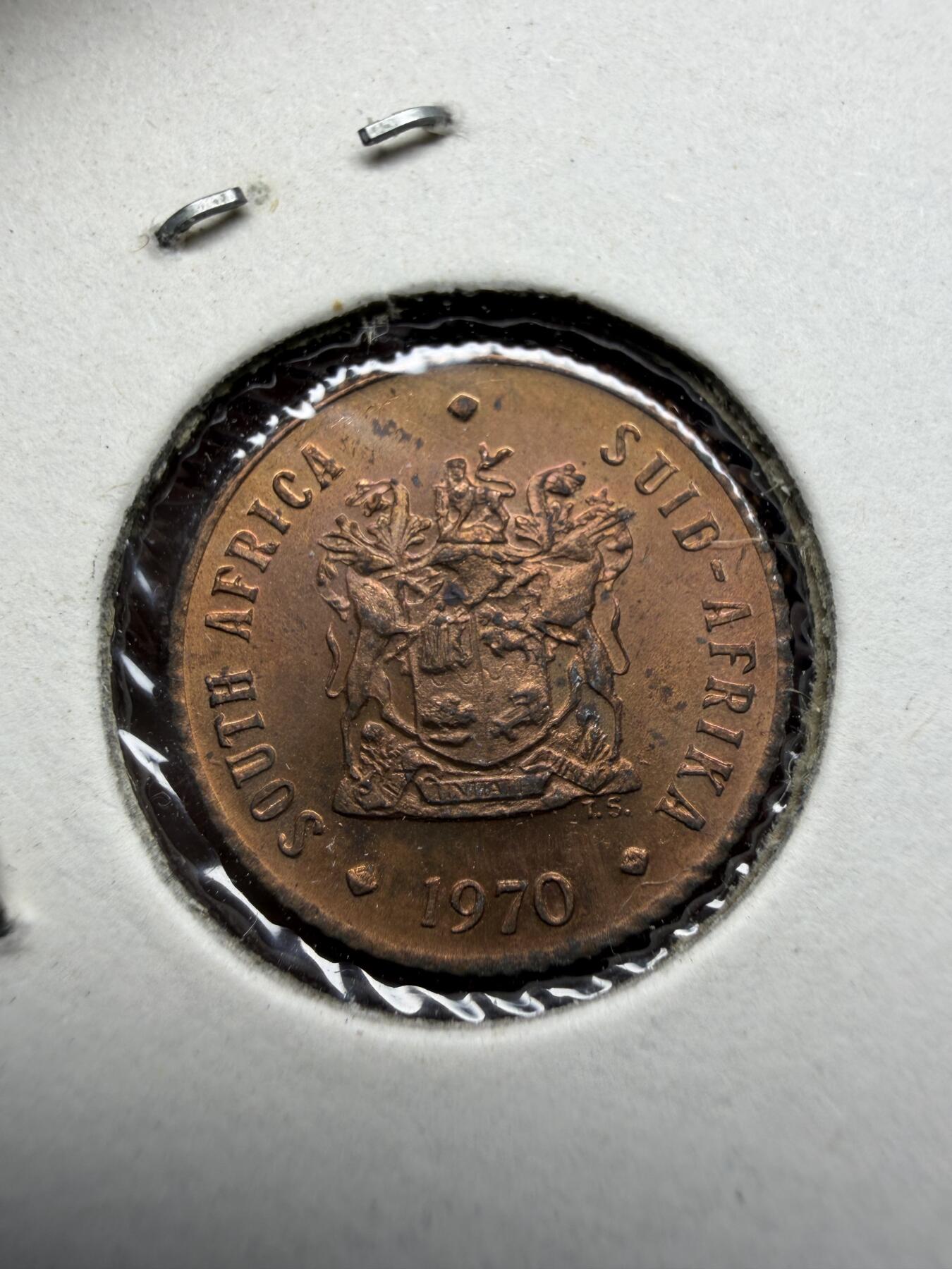 2025年集古藏今外币拍卖第十一期-第4场—（总第294拍），可以寄存60天，满160元包邮。 1970年南非1/2分