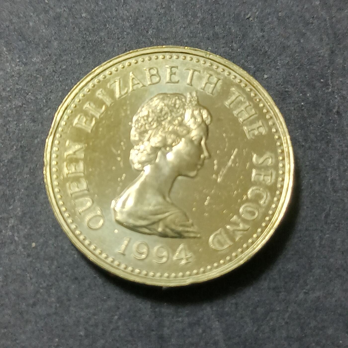 【游宝包邮场】蛇年第102期 英系国家硬币 泽西岛-1镑 1994年