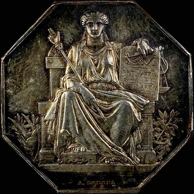 【雨安】【直播拍卖】【世界币章121期-裸币】2025-12-26 周五 19:30 保真 - [章] France 章 法国 八角 19世纪 塞纳-马恩省公证人 八角银章 15.5克