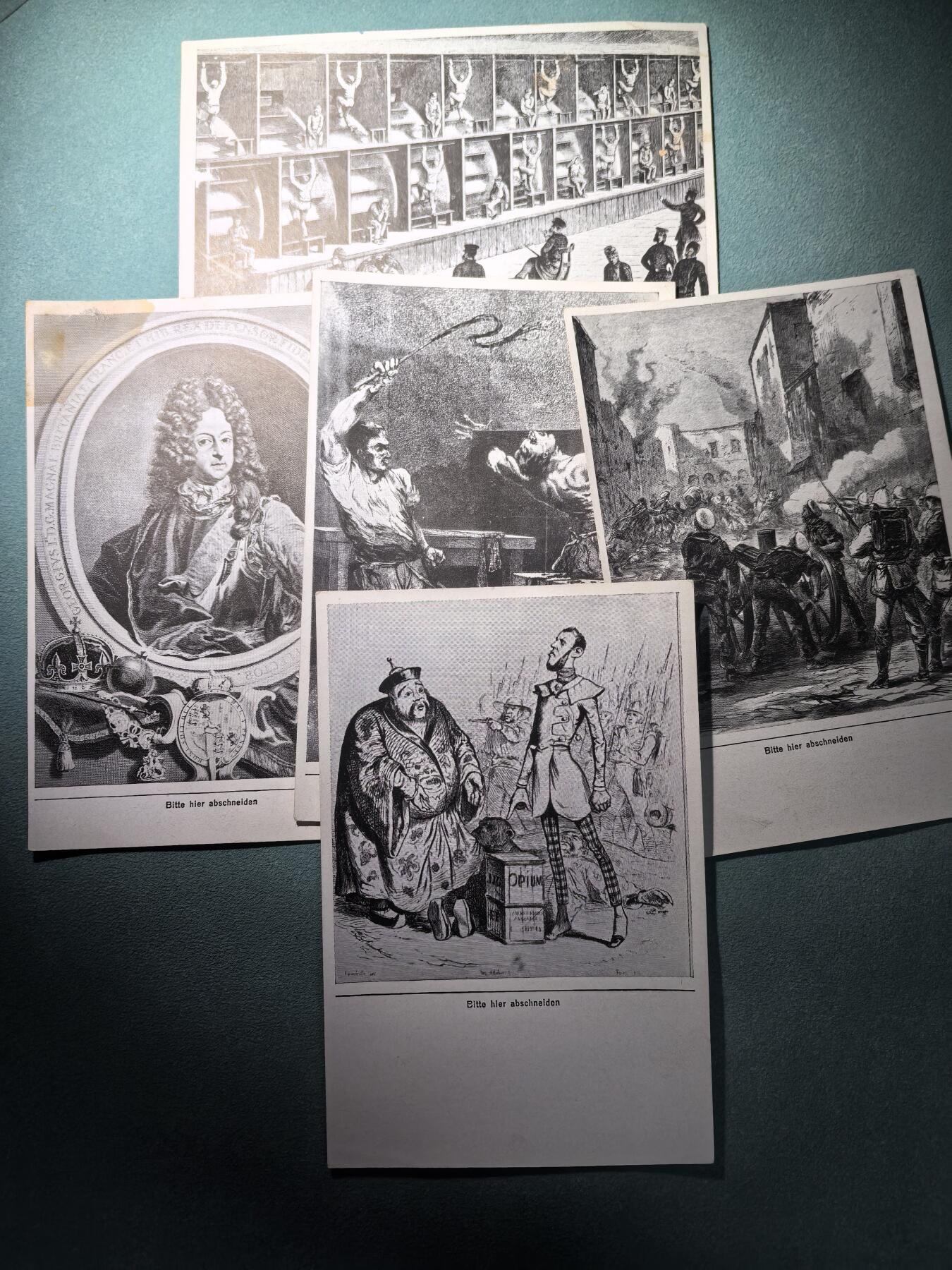 盛世勋华——号角文化勋章邮票专场拍卖第295期 德国（1939）系列宣传卡片“掠夺成性的国家——英国”5张