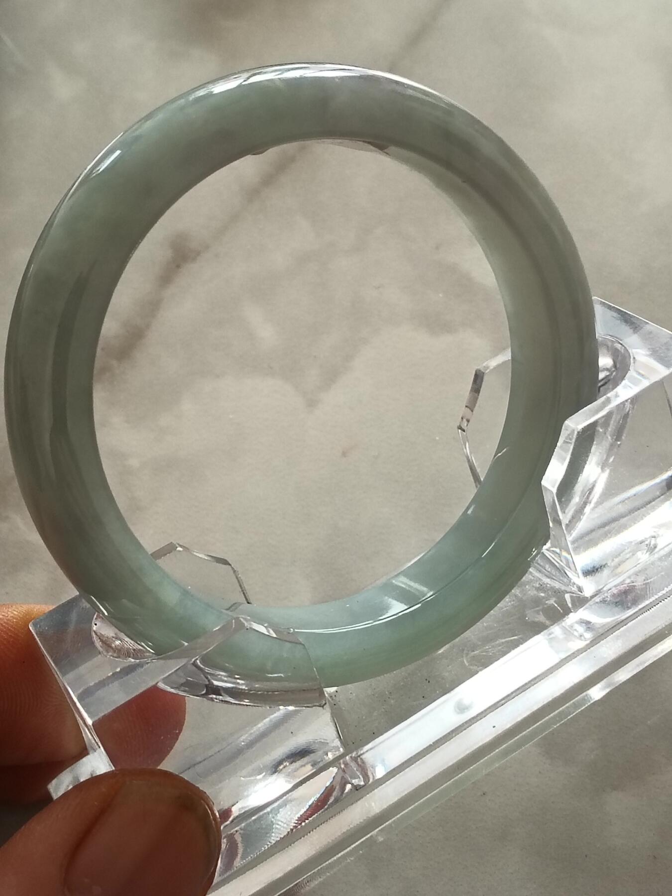 天然翡翠手镯 圈口53mm