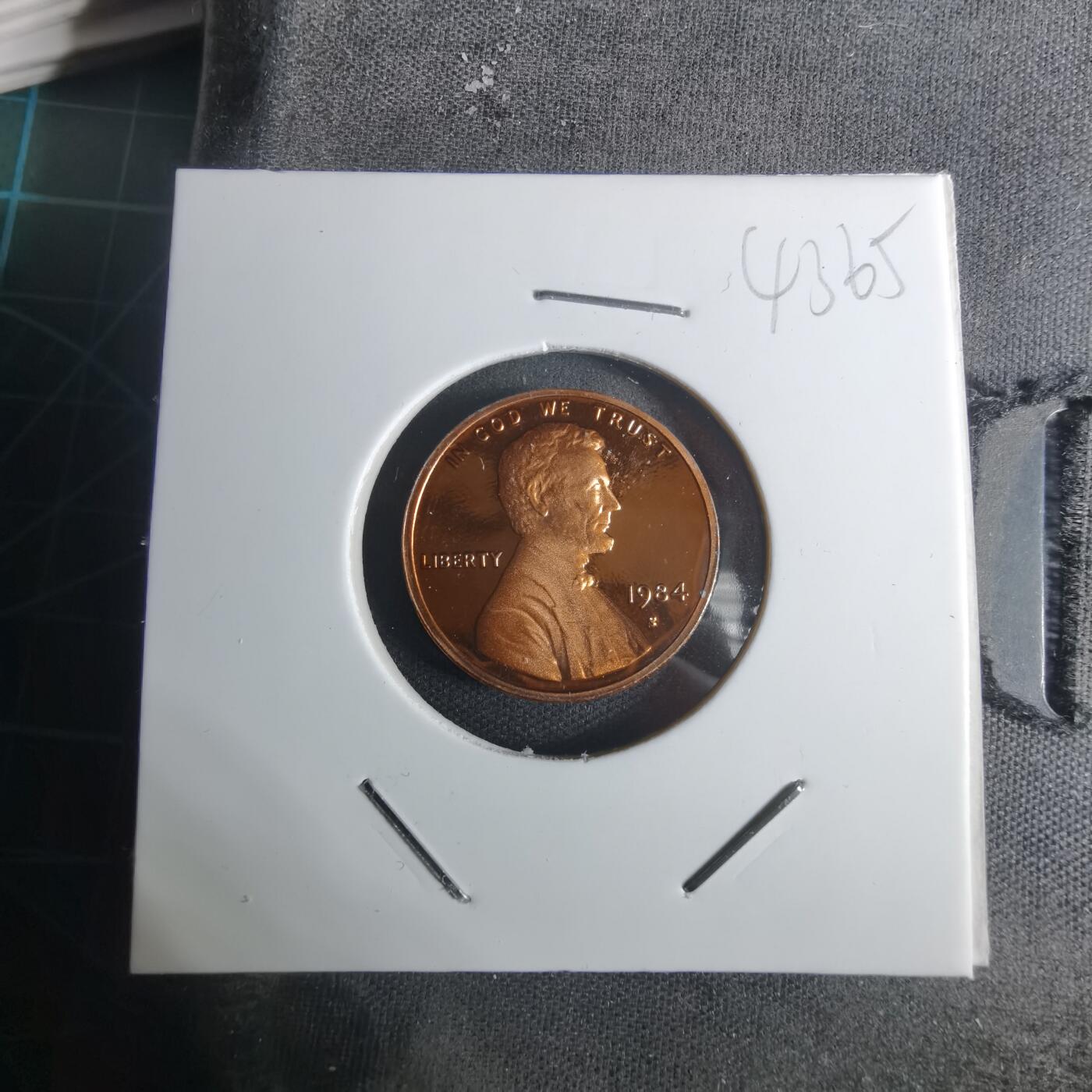 沼泽如烟--第943场 美国1984年一分精制币