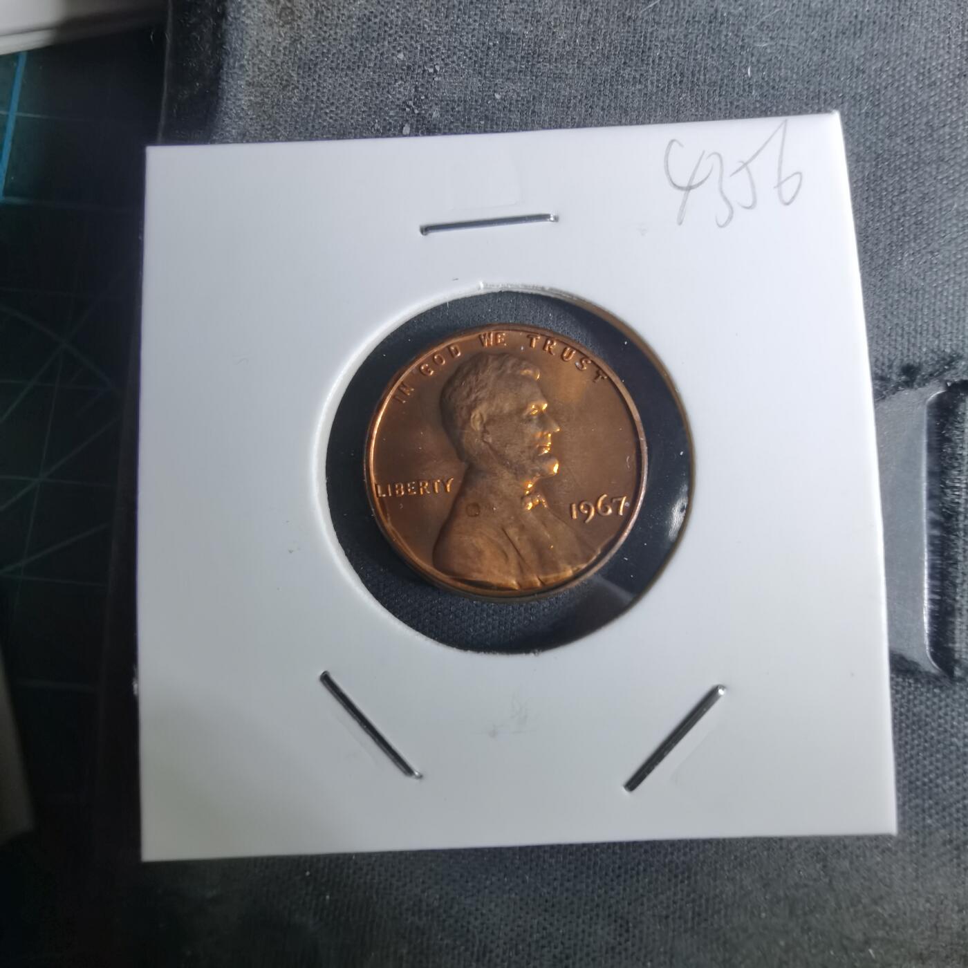 沼泽如烟--第943场 美国1967年一分精制币