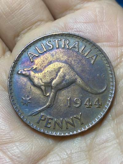 2025年第一百四十四场(总第一百七十场）品种丰富英国一线回流散币年末特拍场第一场(免佣金) - 澳大利亚🇦🇺1944年1便士(乔治六世第一版，p版珀斯造)