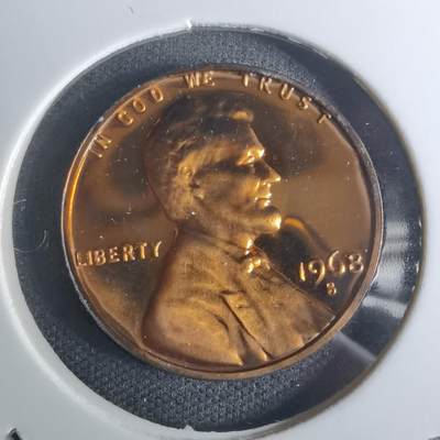 沼泽如烟--第943场 - 美国1968年一分精制币