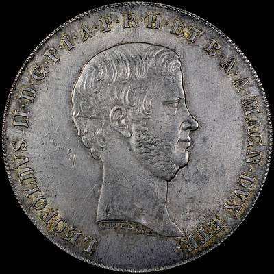 【雨安】【直播拍卖】【世界币章121期-裸币】2025-12-26 周五 19:30 保真 - [裸币各国] Italy 意大利 托斯卡纳 4Fior 1859年 UNC原味欧洲包浆