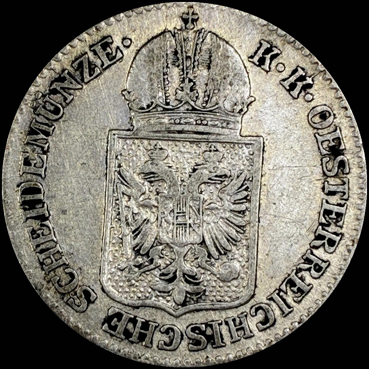 【雨安】【直播拍卖】【世界币章121期-裸币】2025-12-26 周五 19:30 保真 [裸币各国] Austria 奥地利 6克鲁泽 1849年