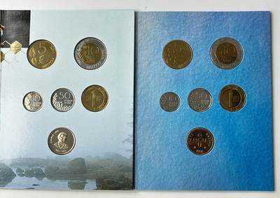 【雨安】【直播拍卖】【世界币章121期-裸币】2025-12-26 周五 19:30 保真 - [现代套币] Finland 芬兰 套币 1995年 2套