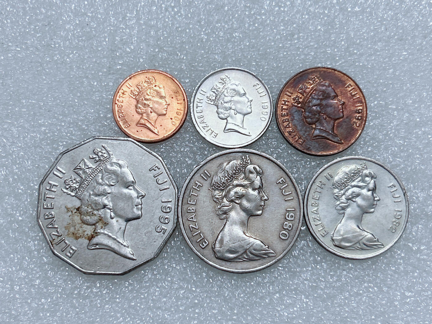 第一海外回流一元起拍收藏 散集专场  第281期 斐济硬币 6枚套