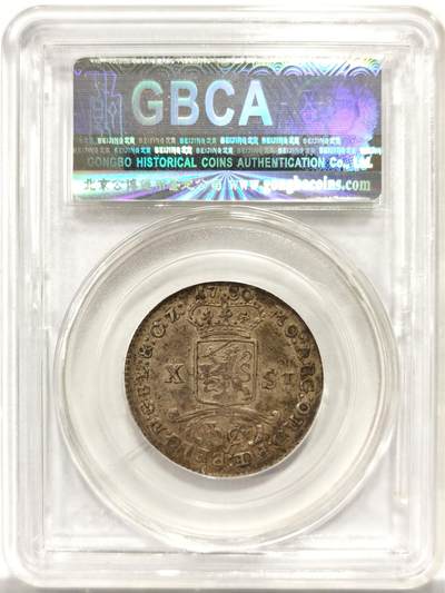 博洋堂世界钱币拍卖第154期（全场包邮） 公博 AU50 1786年荷属东印度公司银币