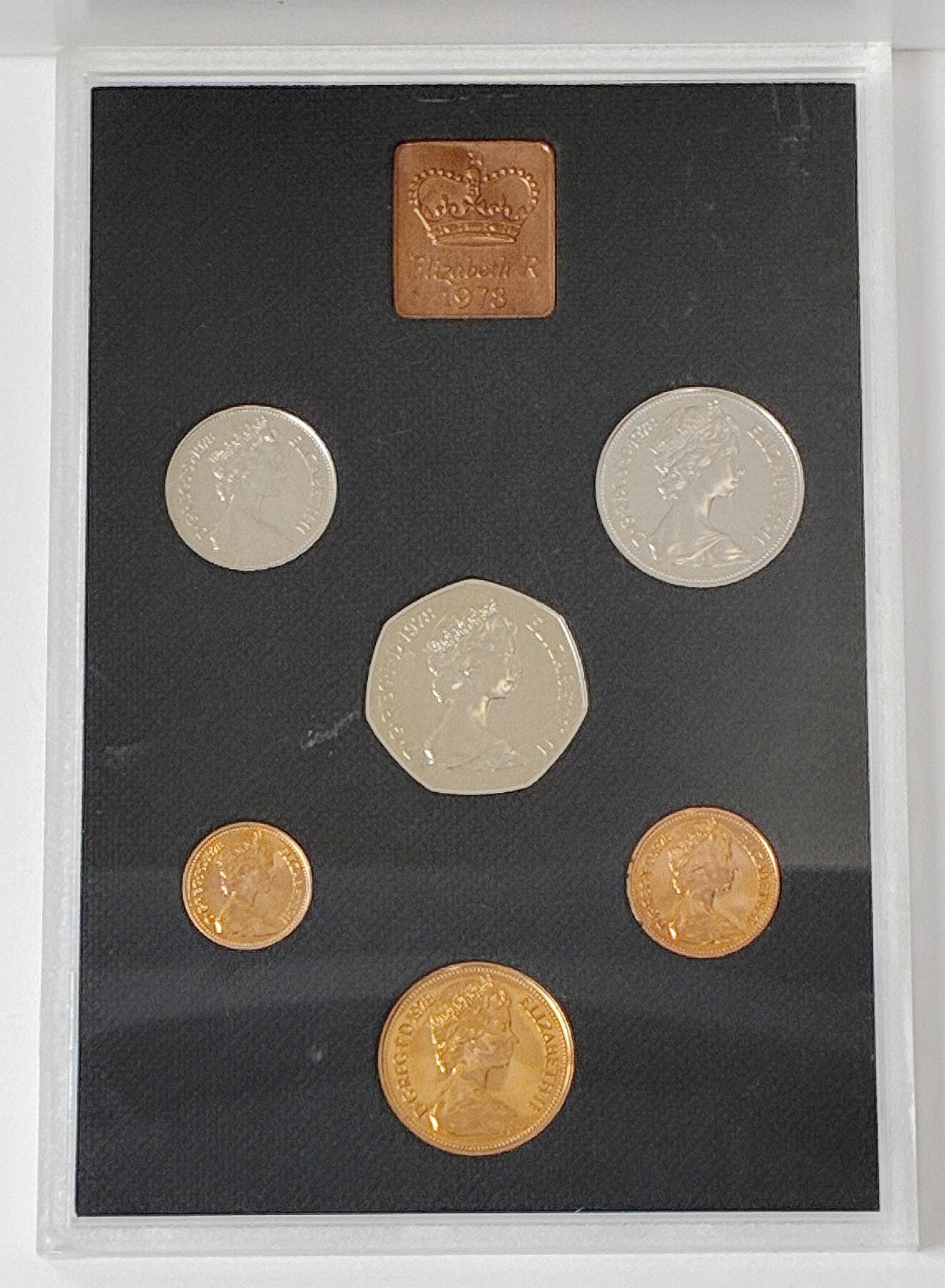 【雨安】【直播拍卖】【世界币章121期-裸币】2025-12-26 周五 19:30 保真 [现代套币] Great Britain 英国 套币 精制套币 1978年