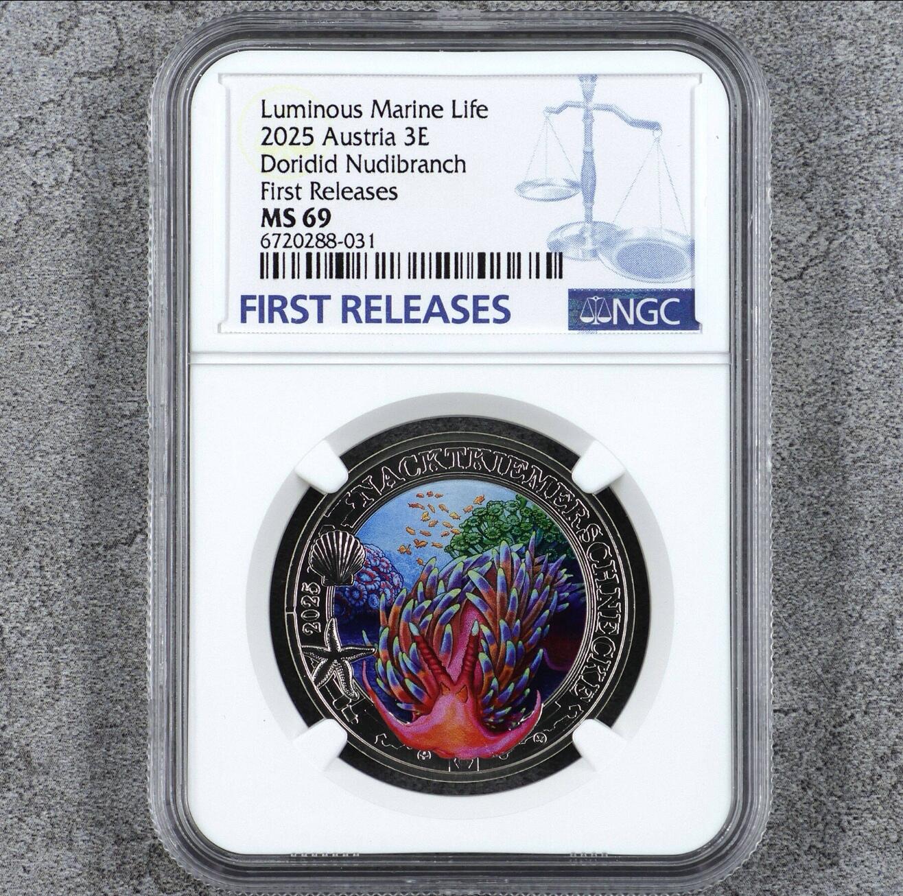 2025年奥地利海蛞蝓纪念币